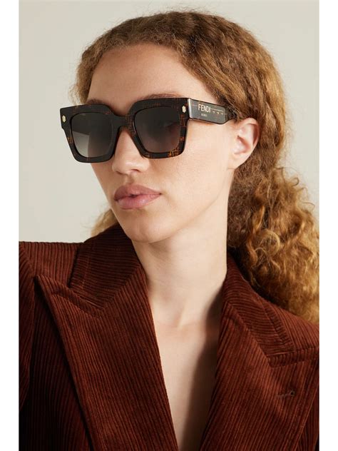 fendi oversized square sunglasses|fendi sunglasses frames cat eye.